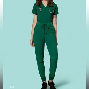 Mandala high waist joggers, petite small